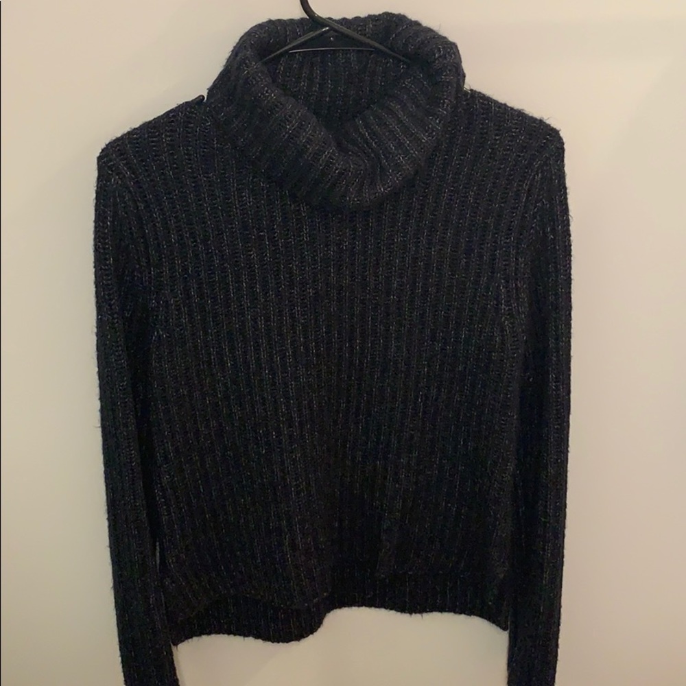 Navy Turtleneck Sweater